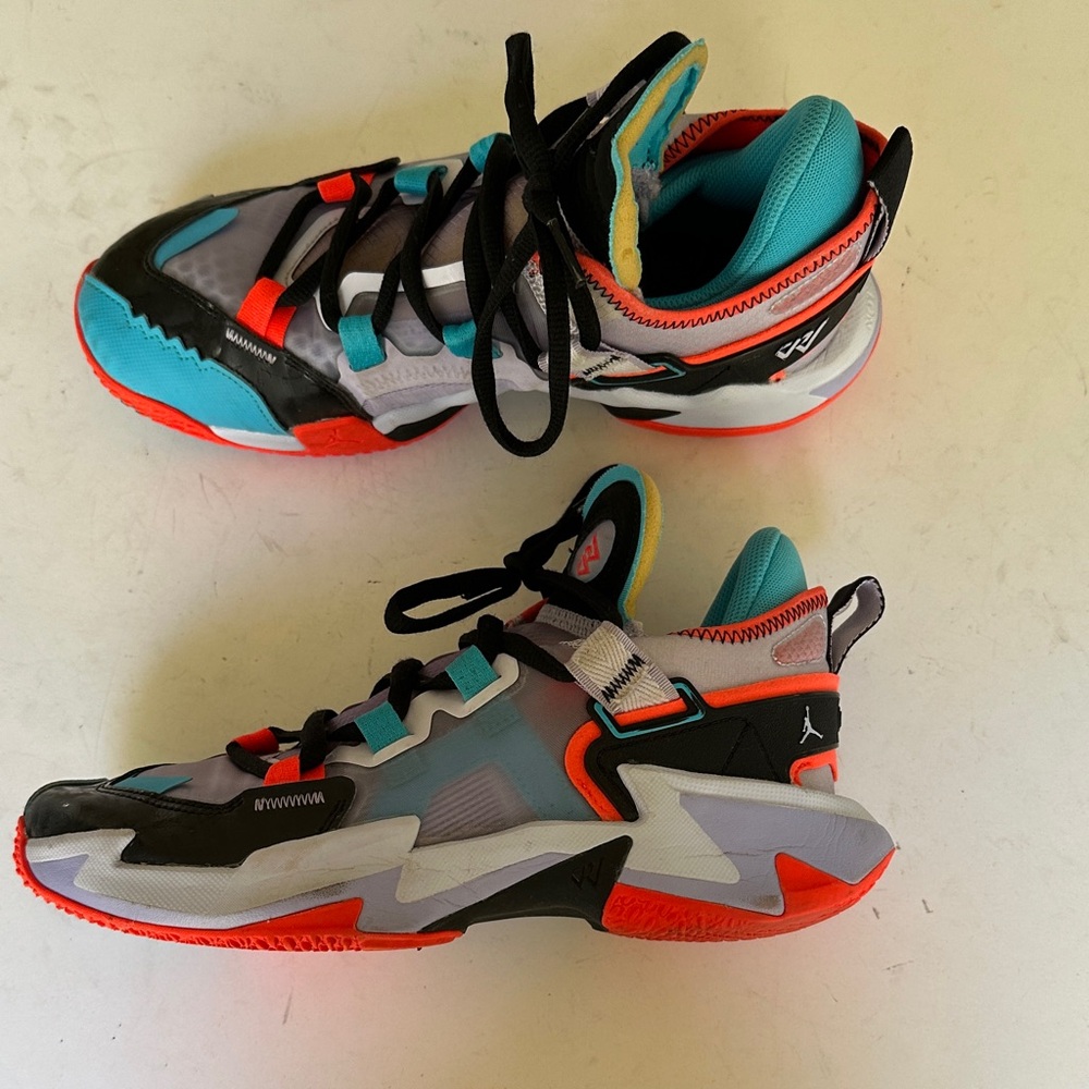 Vibrant Kids Sneakers with Black, Red, and Blue Accents